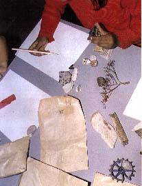 Year 3 sketching details from found objects