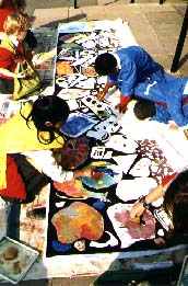 Year 3 colouring in printed shapes