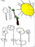 Backdrop drawn by Julian and scanned into the computer (A4 size)