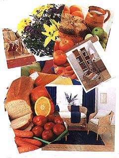 Rebecca's second collaged background