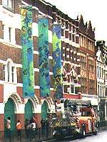 Fire brigade erects banners