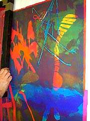 Detail of finished banner