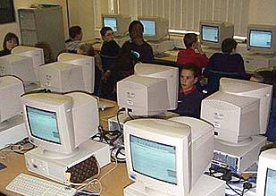 Pupils in ICT suite