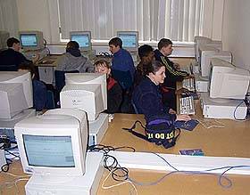 Pupils in ICT suite
