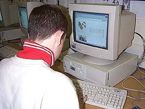 Pupils in ICT suite