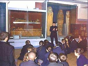 Pupils at the Horniman Museum