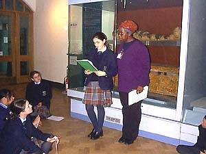 Pupils at the Horniman Museum