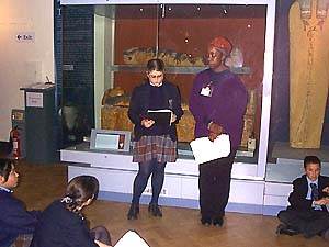 Pupils at the Horniman Museum