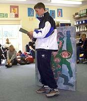 Kemnal pupils reading poems