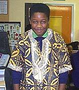 pupils modelling clothes from the handling collection