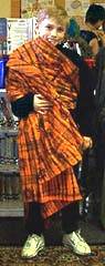 pupils modelling clothes from the handling collection