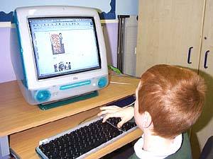 pupils completing worksheets