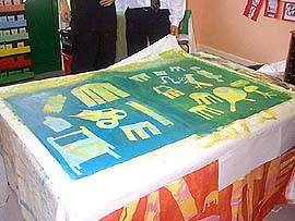 Printed half of Chair Banner