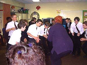 story-telling in the hall