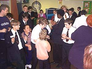 story-telling in the hall