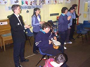 story-telling in the hall