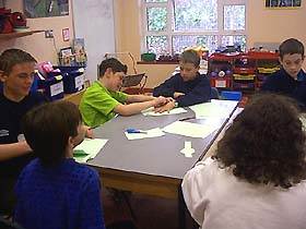 partners working on virtual banner shapes