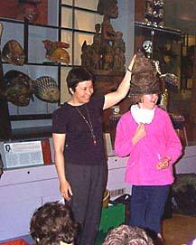 Rectory Paddock school visiting the African Worlds exhibition