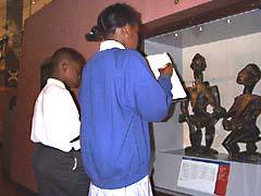Christ Church pupils drawing at the Horniman Museum