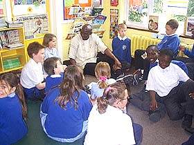 Christ Church pupils in classsroom