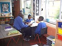 Christ Church pupils in classsroom