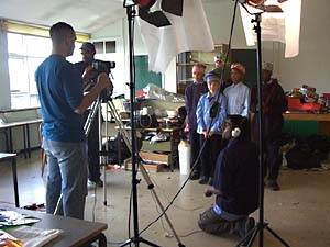 making the video at Malory