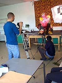 making the video at Malory