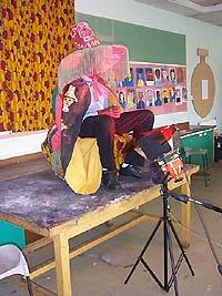 making the video at Malory