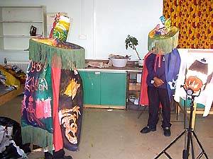 making the video at Malory