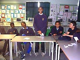 pupils reading out bravado lines