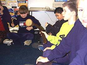Songs and games at Brent Knoll