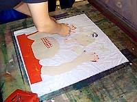 Screen printing at Brent Knoll