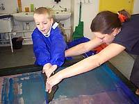 Screen printing at Brent Knoll
