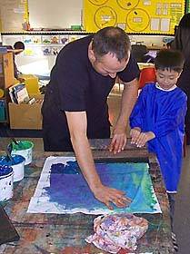 Screen printing at Brent Knoll