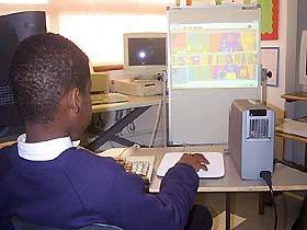 Brent Knoll pupil placing shape on the virtual banner