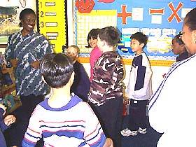 Songs and games at Brent Knoll