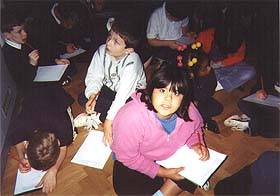 Pupils at Horniman Museum
