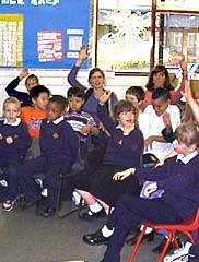 Class singing rain song