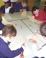 Drawing and cutting out shapes