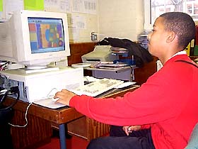 Pupil placing shape on virtual banner